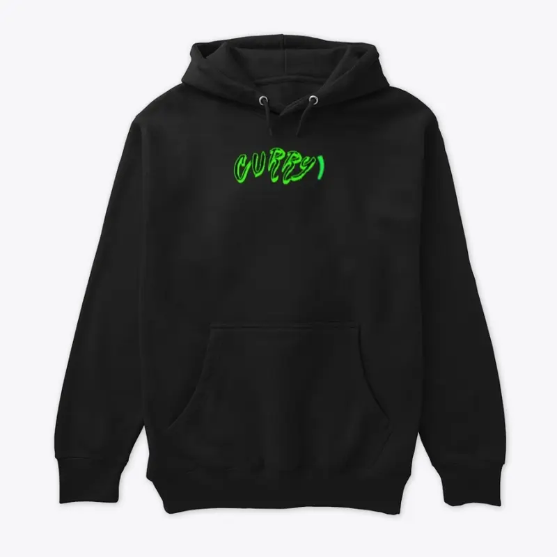 CURRY GREEN ANIMATION HOODIE