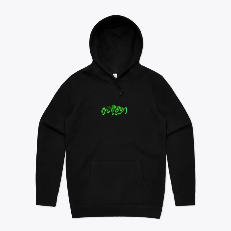 CURRY GREEN ANIMATION HOODIE