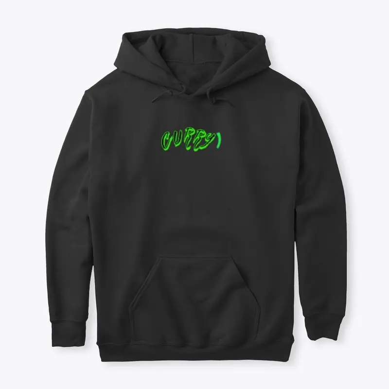 CURRY GREEN ANIMATION HOODIE